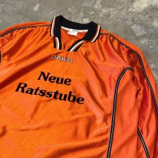 画像4: EURO ORANGE NUMBERING L/S GAME SHIRT / Mens XL (4)