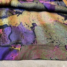 画像8: ALL OVER ARTISTIC PATTERN RAYON L/S SHIRT / Mens XL / MADE IN USA (8)
