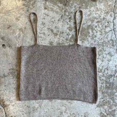 画像4: GREIGE COLOR 2 PIECES LAYERED DESIGN KNIT CARDIGAN / Ladies M (4)