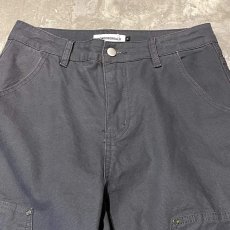 画像10: 【WONDERGROUND】BALLOON SILHOUETTE DOUBLE KNEE PAINTER PANTS / CHARCOAL / S&M (10)