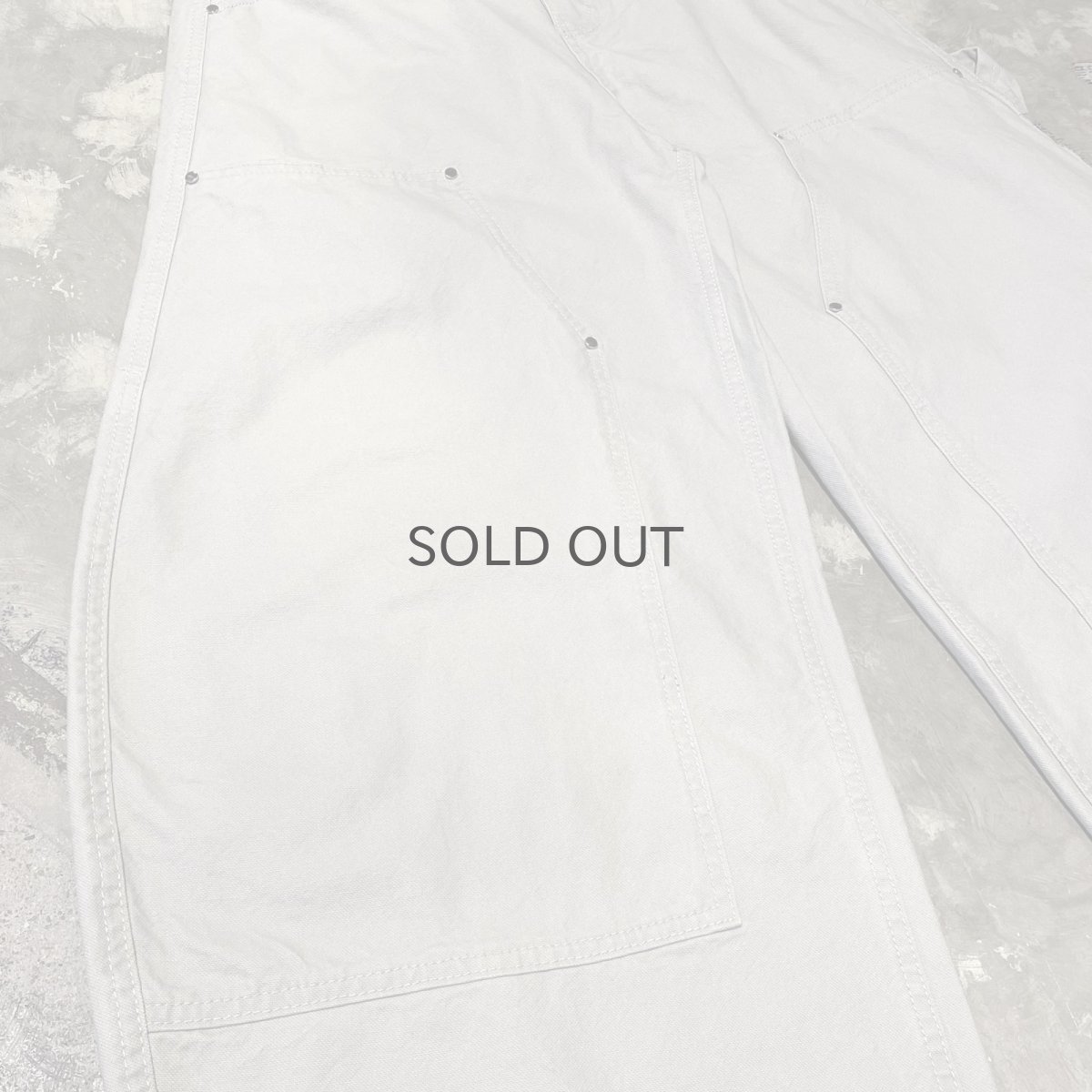 画像5: 【WONDERGROUND】BALLOON SILHOUETTE DOUBLE KNEE PAINTER PANTS / GREY / S&M (5)