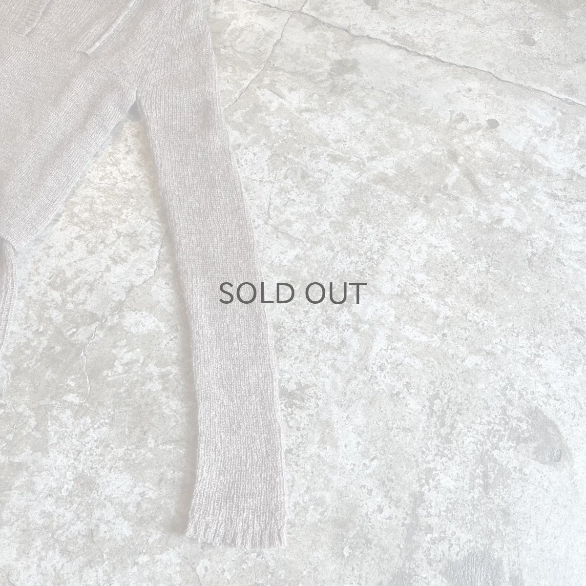 画像9: GREIGE COLOR 2 PIECES LAYERED DESIGN KNIT CARDIGAN / Ladies M (9)