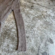 画像9: GREIGE COLOR 2 PIECES LAYERED DESIGN KNIT CARDIGAN / Ladies M (9)