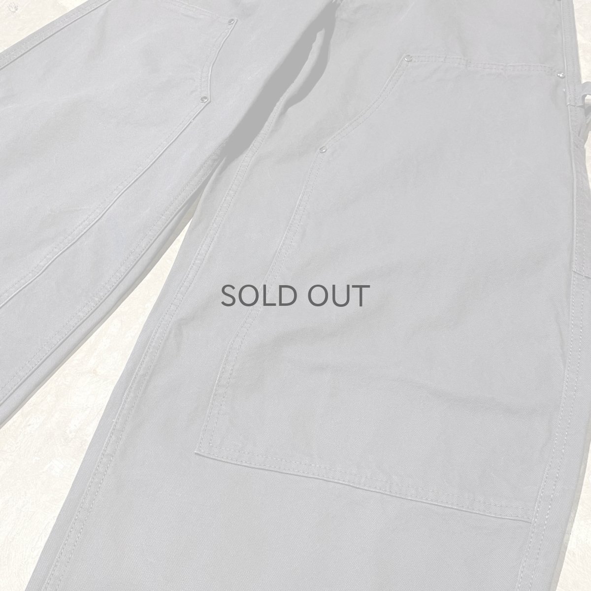 画像6: 【WONDERGROUND】BALLOON SILHOUETTE DOUBLE KNEE PAINTER PANTS / CHARCOAL / S&M (6)