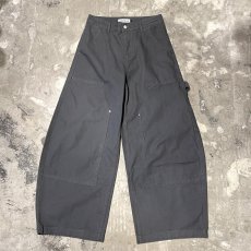 画像1: 【WONDERGROUND】BALLOON SILHOUETTE DOUBLE KNEE PAINTER PANTS / CHARCOAL / S&M (1)