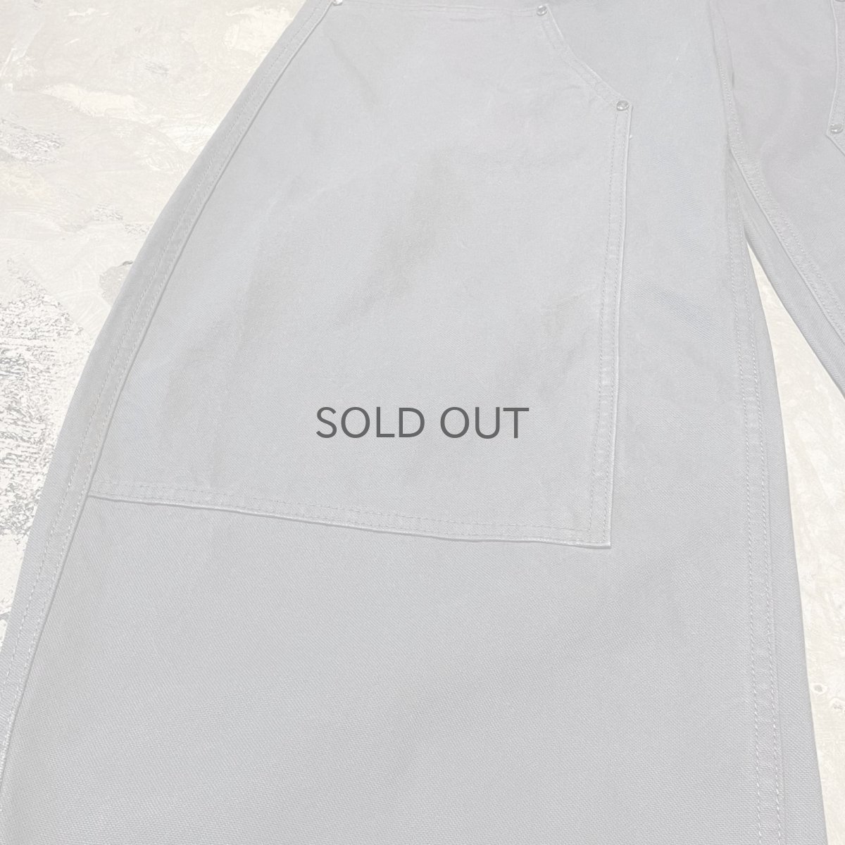 画像7: 【WONDERGROUND】BALLOON SILHOUETTE DOUBLE KNEE PAINTER PANTS / CHARCOAL / S&M (7)