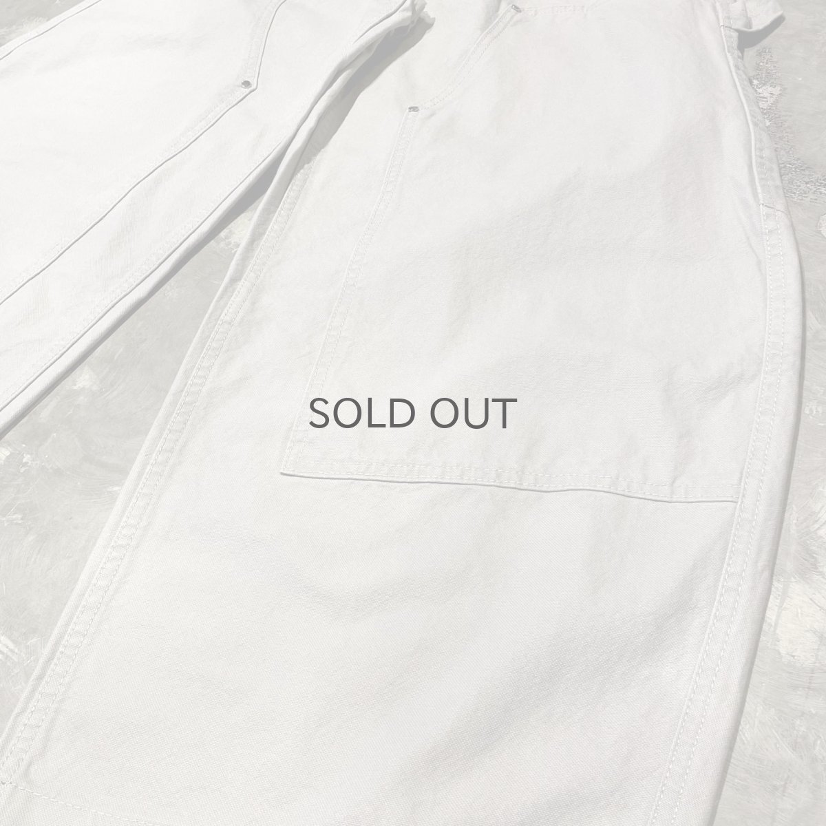 画像6: 【WONDERGROUND】BALLOON SILHOUETTE DOUBLE KNEE PAINTER PANTS / GREY / S&M (6)