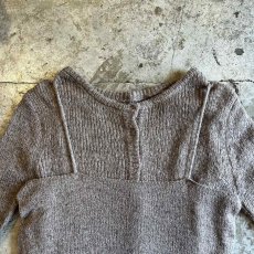 画像10: GREIGE COLOR 2 PIECES LAYERED DESIGN KNIT CARDIGAN / Ladies M (10)