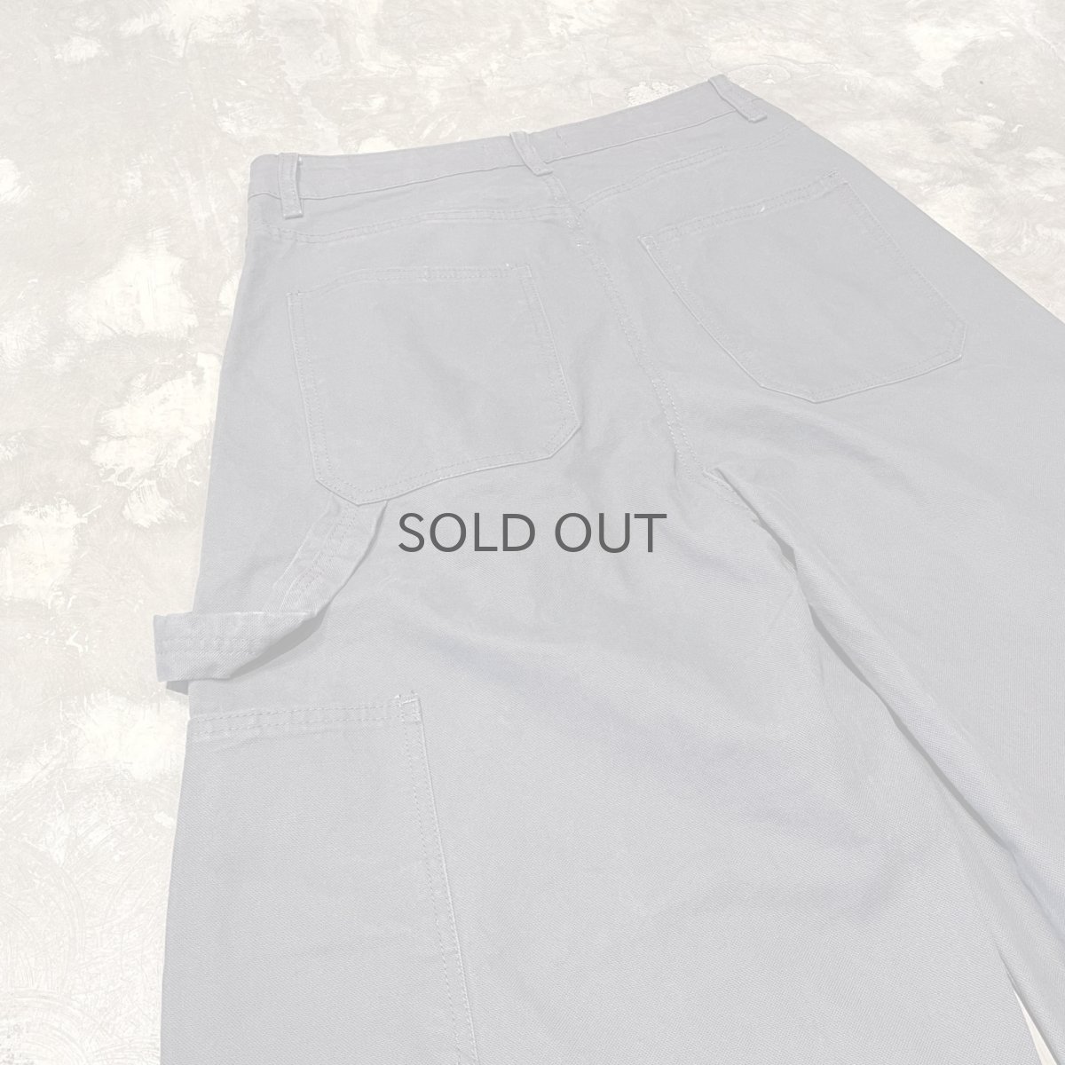 画像9: 【WONDERGROUND】BALLOON SILHOUETTE DOUBLE KNEE PAINTER PANTS / CHARCOAL / S&M (9)