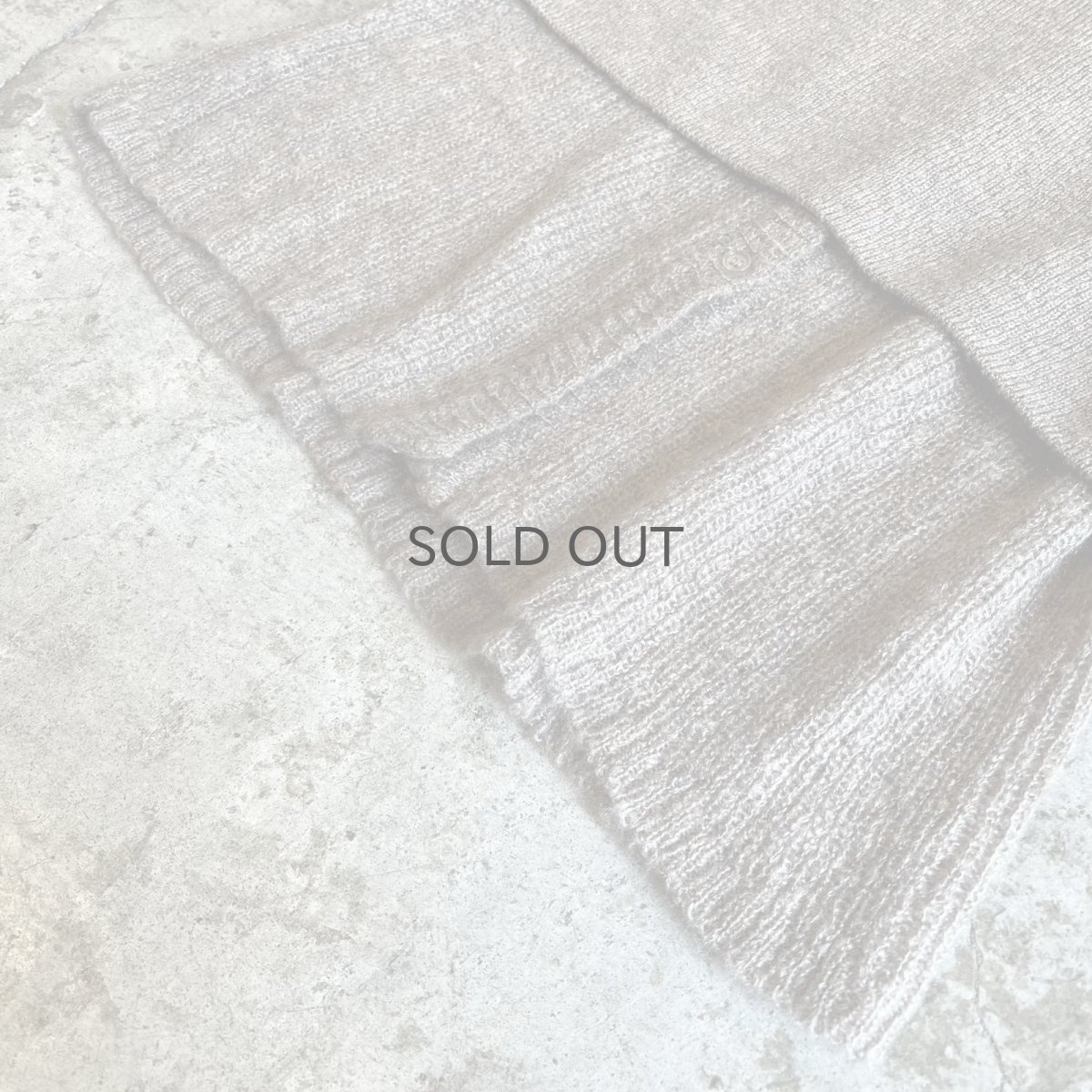 画像6: GREIGE COLOR 2 PIECES LAYERED DESIGN KNIT CARDIGAN / Ladies M (6)