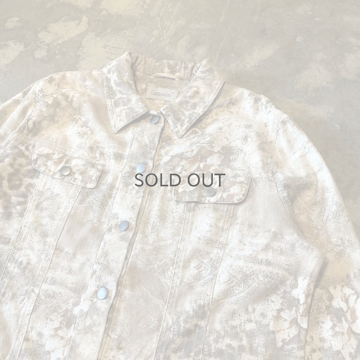 画像4: ALL OVER GRAPHIC PATTERN COTTON JACKET / Mens M (4)