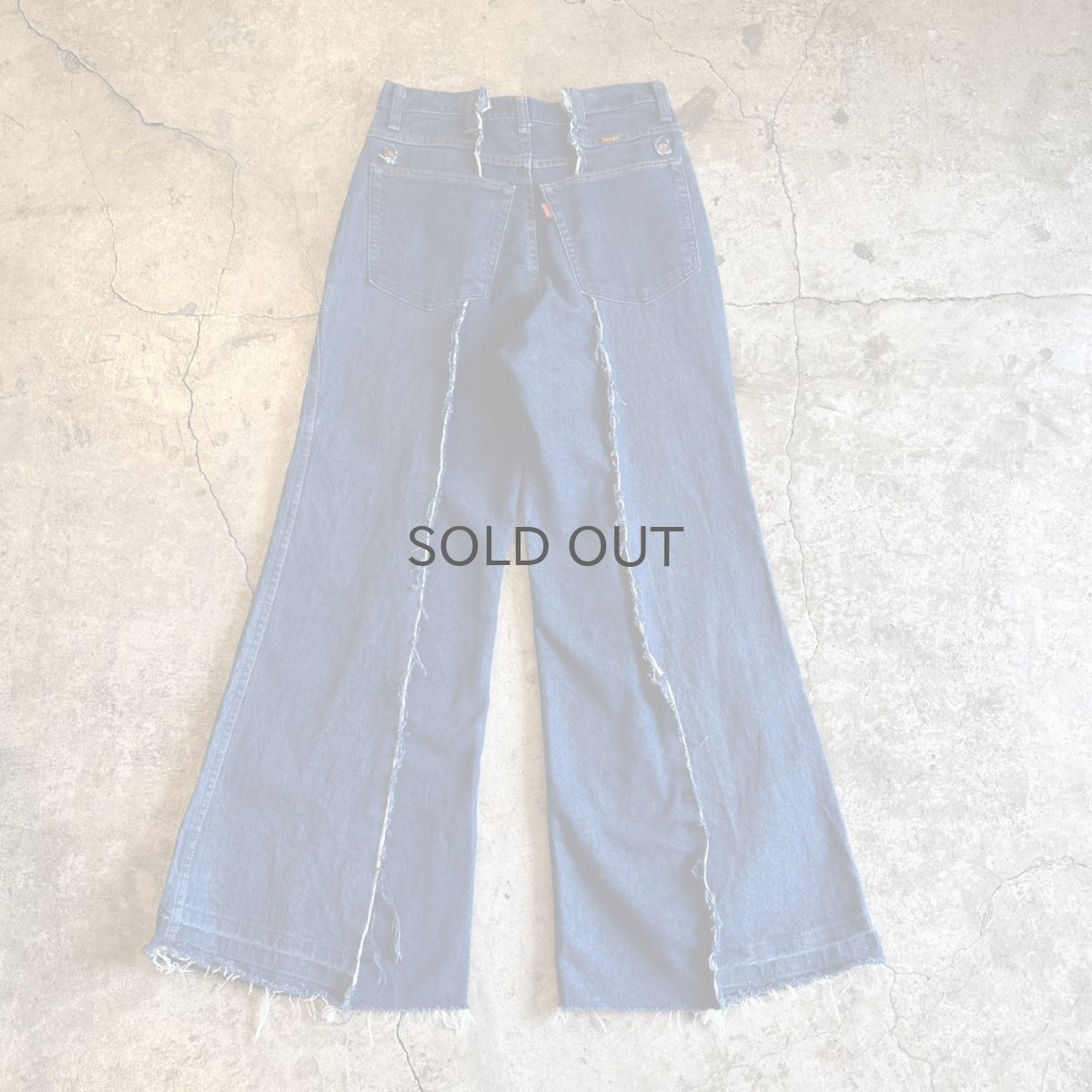 画像2: 【Wiz&Witch】"UNITED" TWINS WIDE DENIM PANTS / W29 (2)