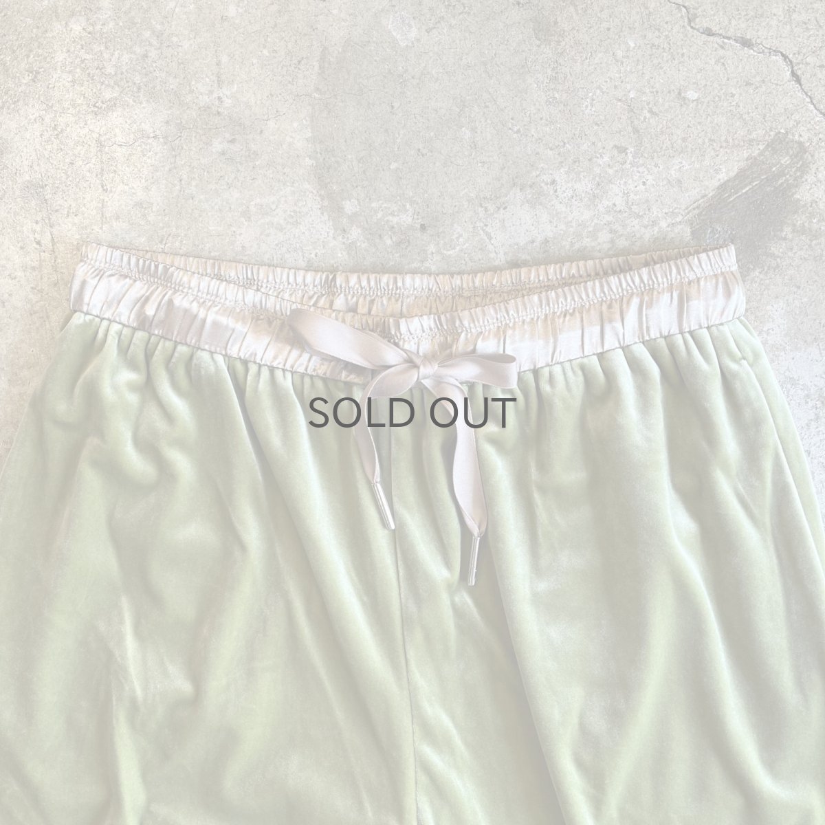 画像6: WAIST RIBBON DESIGN COLOR VELVET PANTS / ~W33 (6)