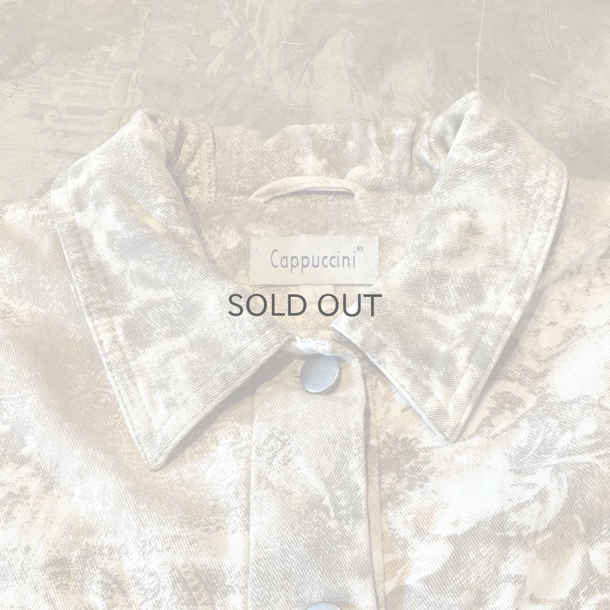 画像10: ALL OVER GRAPHIC PATTERN COTTON JACKET / Mens M (10)