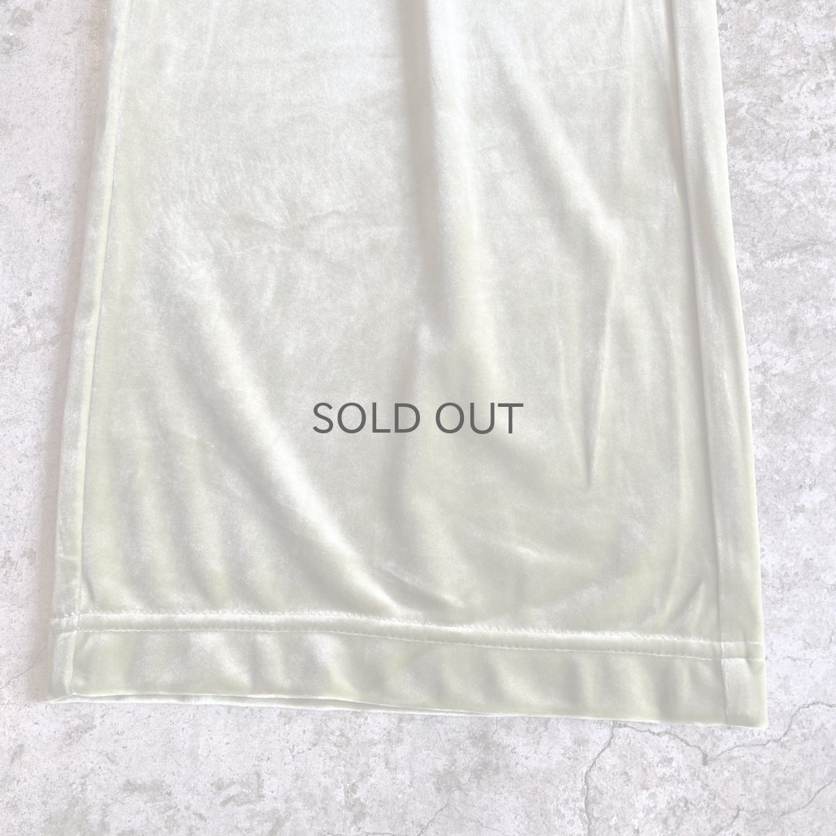 画像5: WAIST RIBBON DESIGN COLOR VELVET PANTS / ~W33 (5)