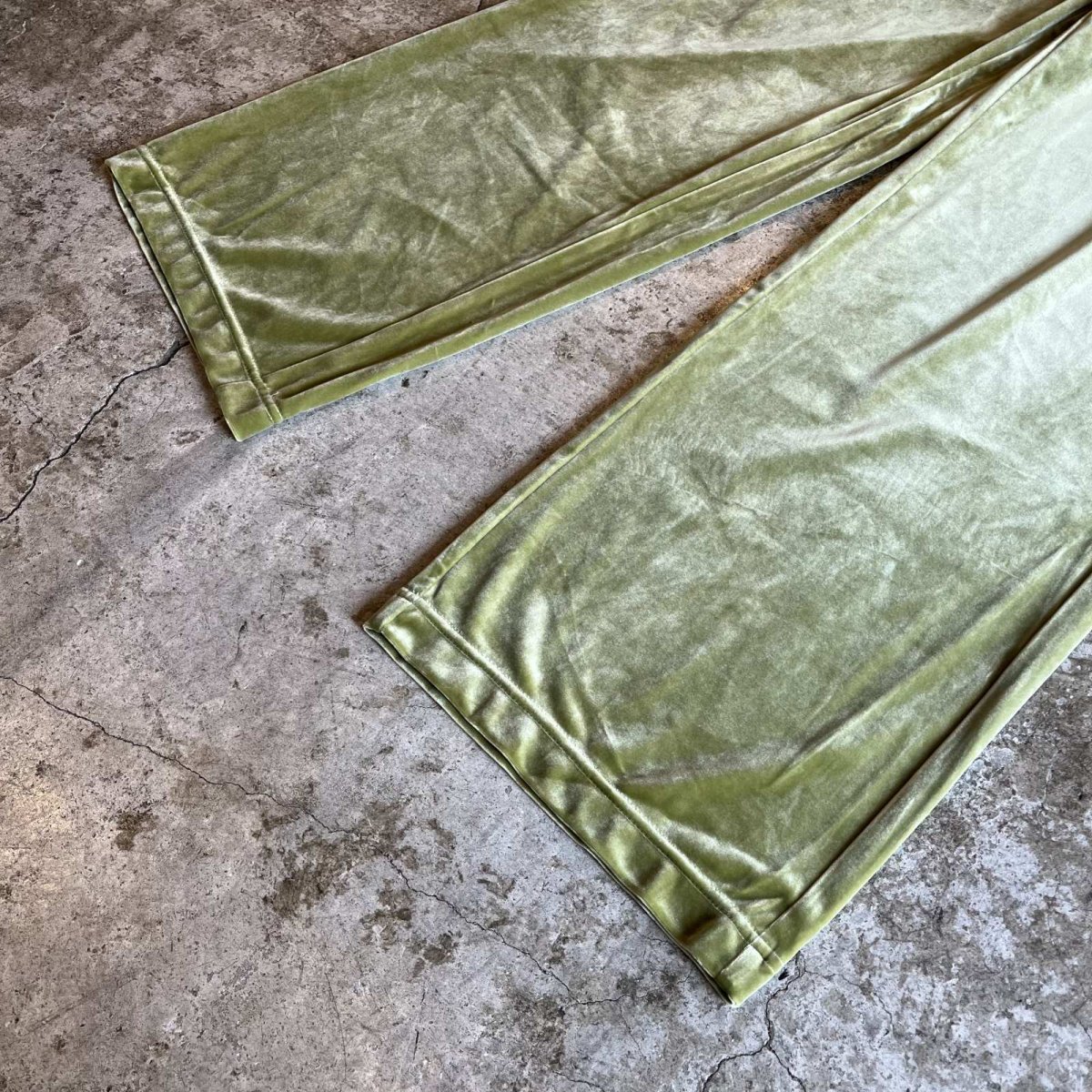 画像4: WAIST RIBBON DESIGN COLOR VELVET PANTS / ~W33 (4)