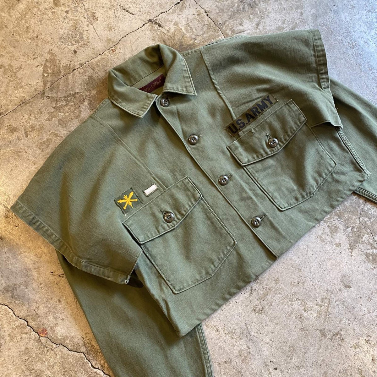 画像3: 【Wiz&Witch】"WANDERER" OLD MILITARY DOUBLE SHOULDER JACKET / OS (3)