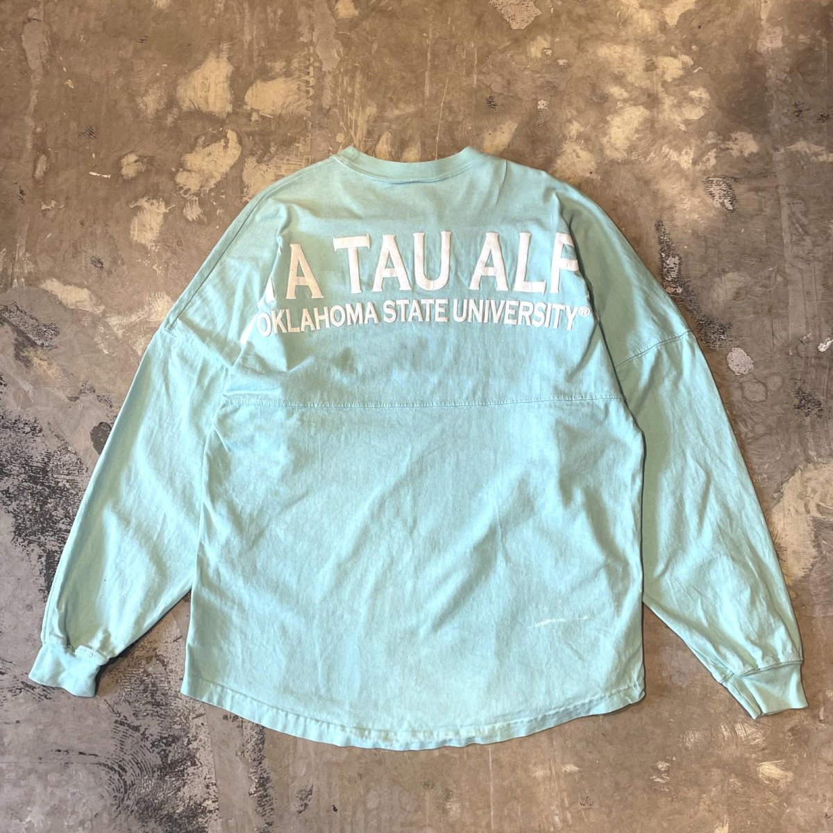 画像1: BACK FOAM PRINTED L/S TEE / Mens M(L) / MADE IN USA (1)