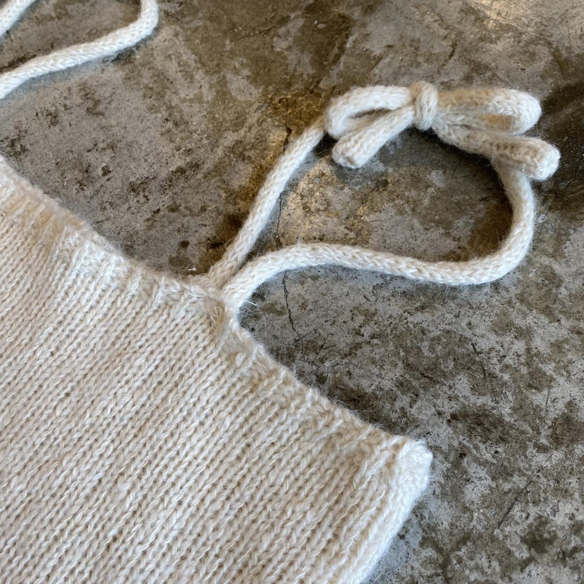 画像7: KNIT DESIGN SLIPKNOT CAMISOLE / Ladies M / WHITE (7)