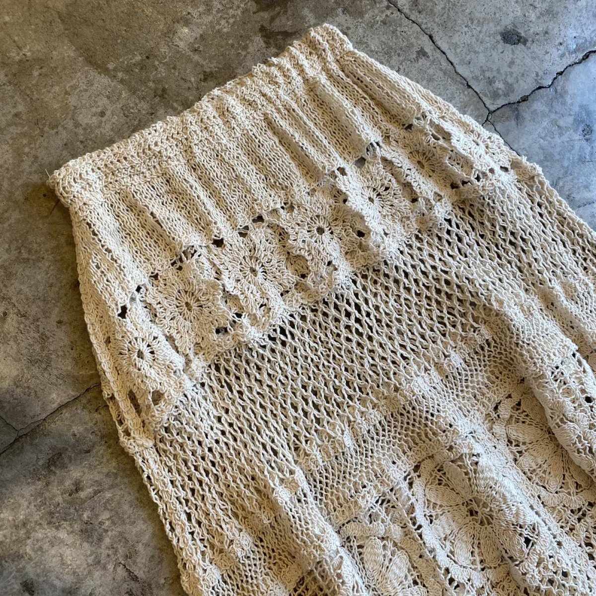 画像3: CROCHET LACE DESIGN LONG SKIRT / W25~W40 (3)