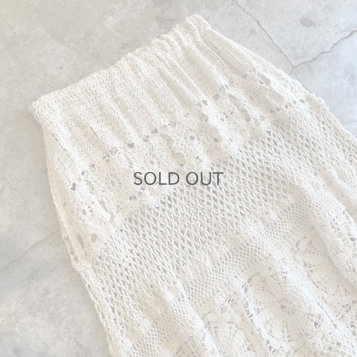 画像3: CROCHET LACE DESIGN LONG SKIRT / W25~W40 (3)