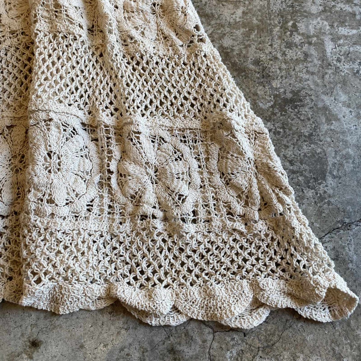 画像4: CROCHET LACE DESIGN LONG SKIRT / W25~W40 (4)