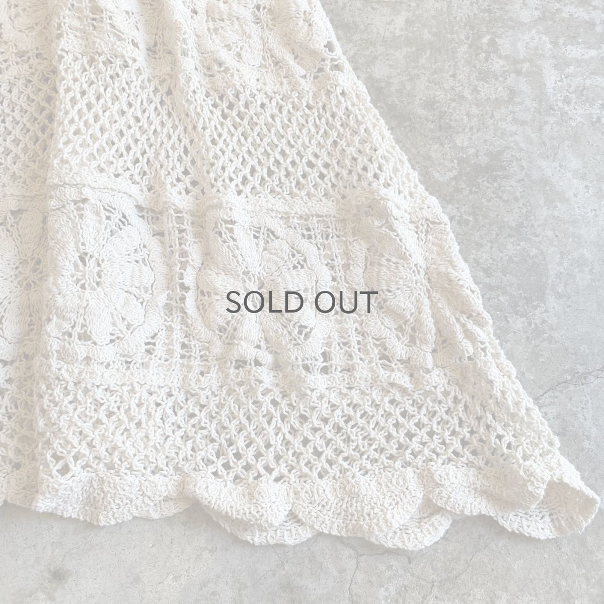 画像4: CROCHET LACE DESIGN LONG SKIRT / W25~W40 (4)