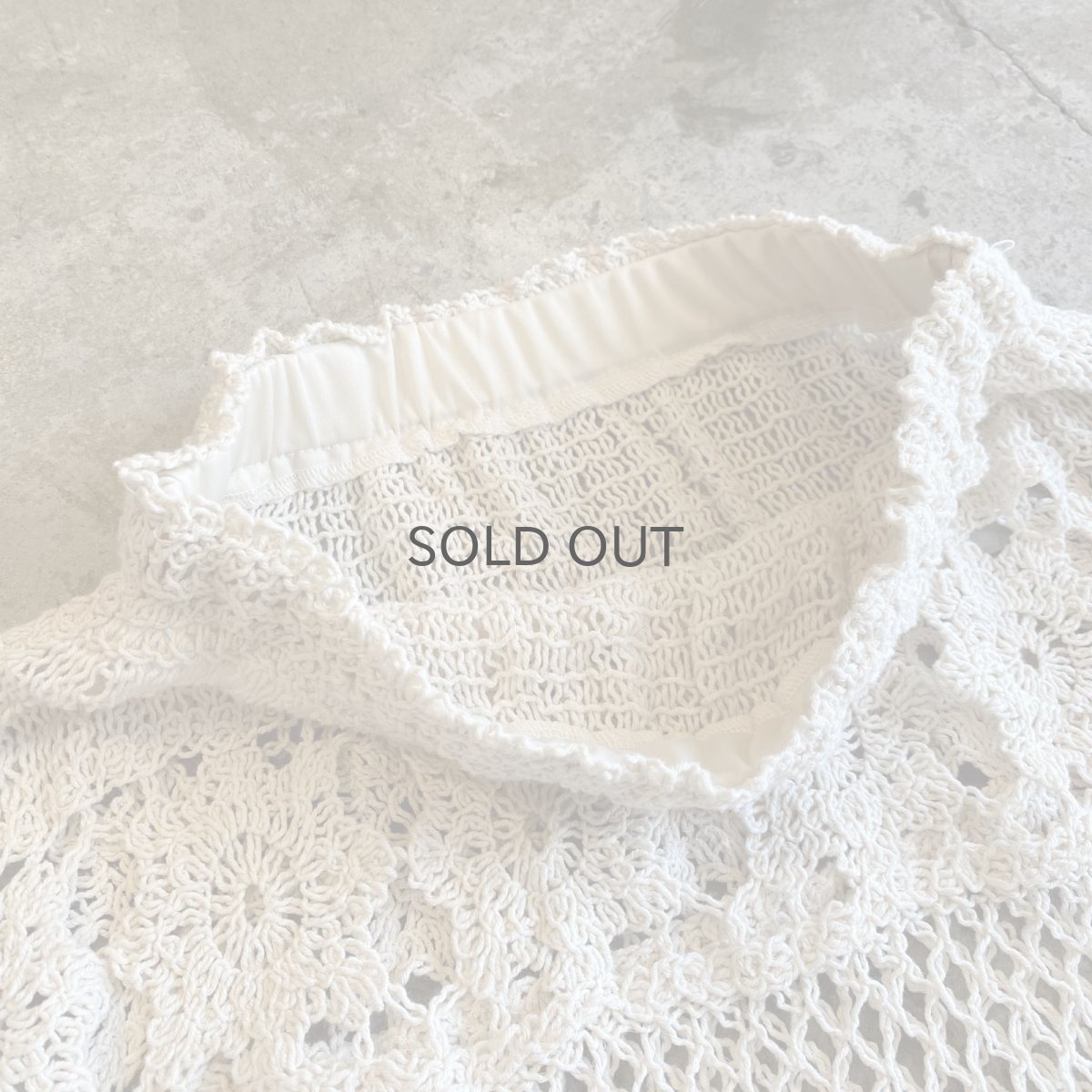 画像10: CROCHET LACE DESIGN LONG SKIRT / W25~W40 (10)