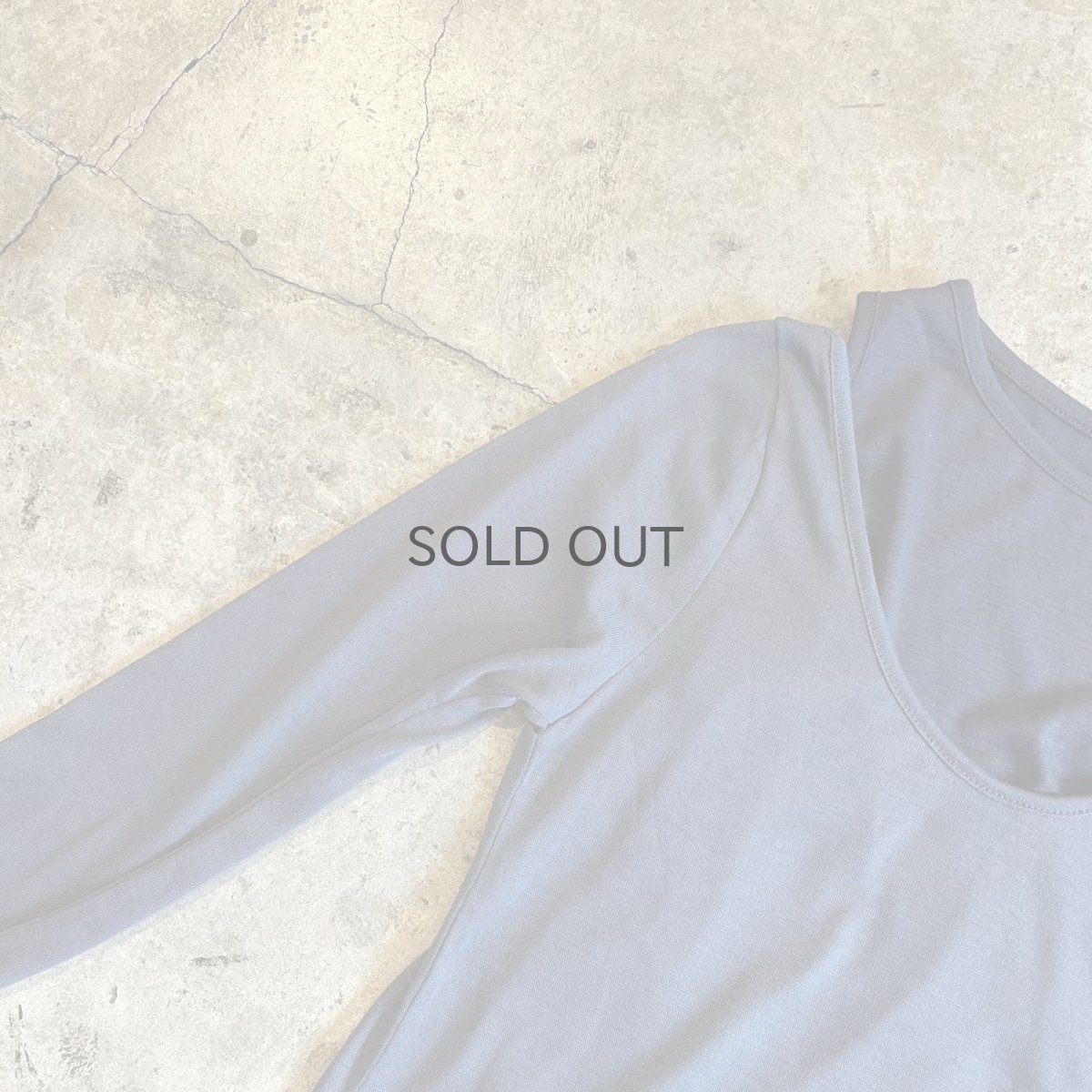 画像7: GREY COLOR ASYMMETRY DESIGN 2 PIECES L/S TOPS / Ladies M (7)