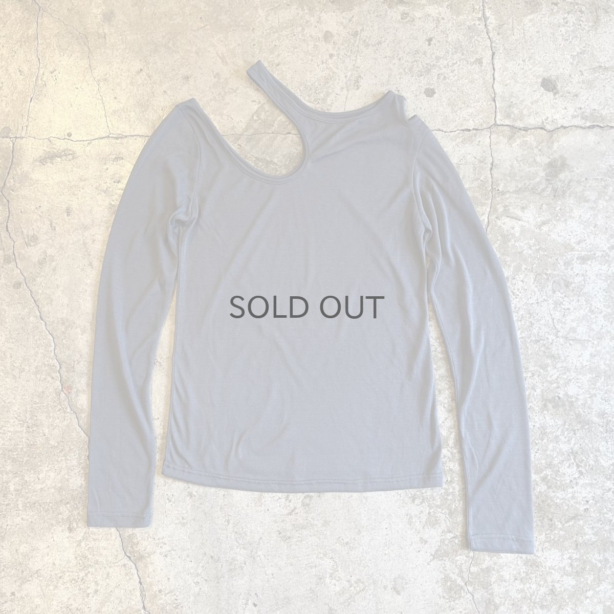 画像8: GREY COLOR ASYMMETRY DESIGN 2 PIECES L/S TOPS / Ladies M (8)