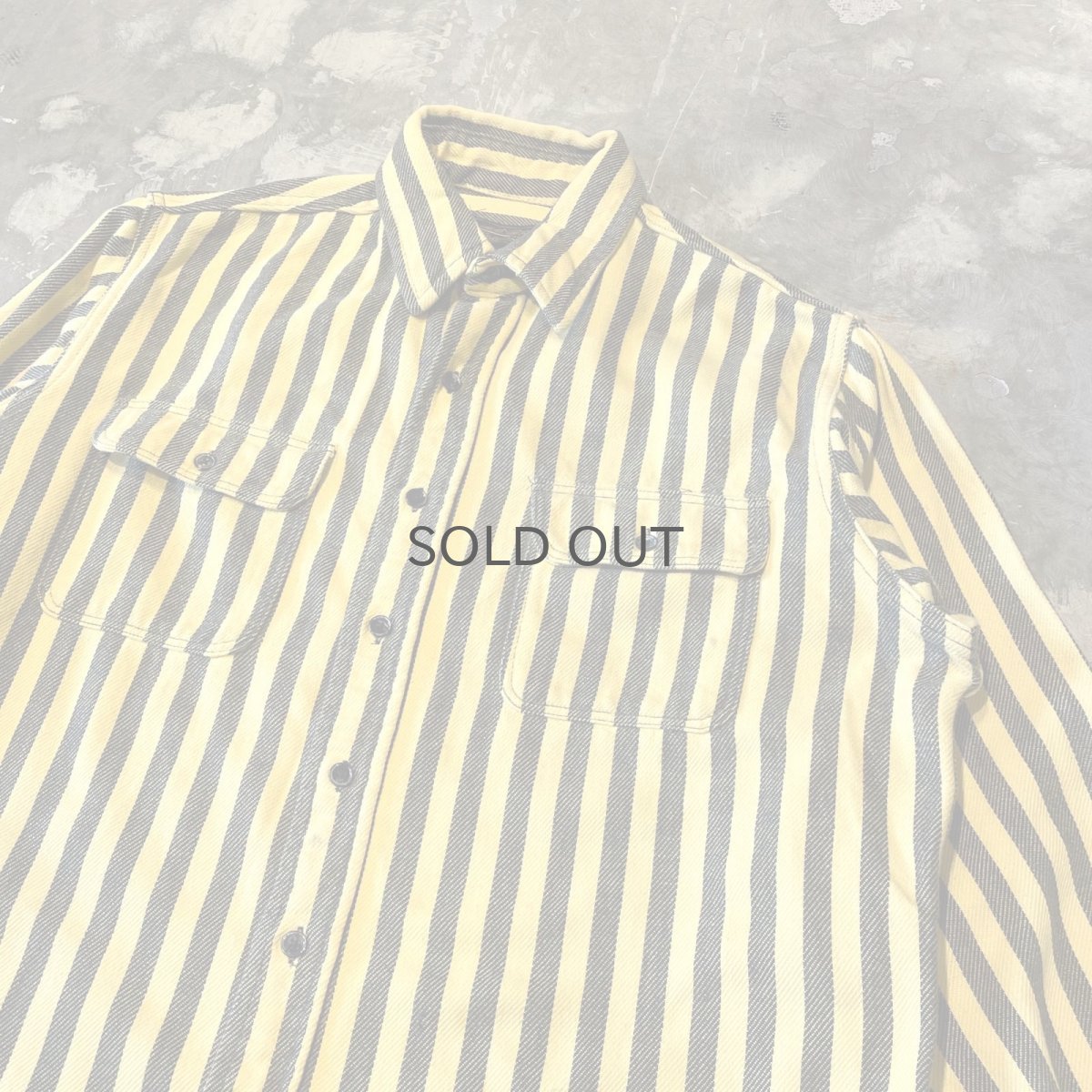 画像4: 70~80's【EDDIE BAUER】BICOLOR STRIPE PATTERN L/S SHIRT / Mens L (4)