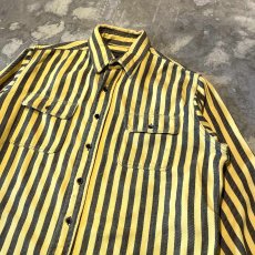 画像4: 70~80's【EDDIE BAUER】BICOLOR STRIPE PATTERN L/S SHIRT / Mens L (4)