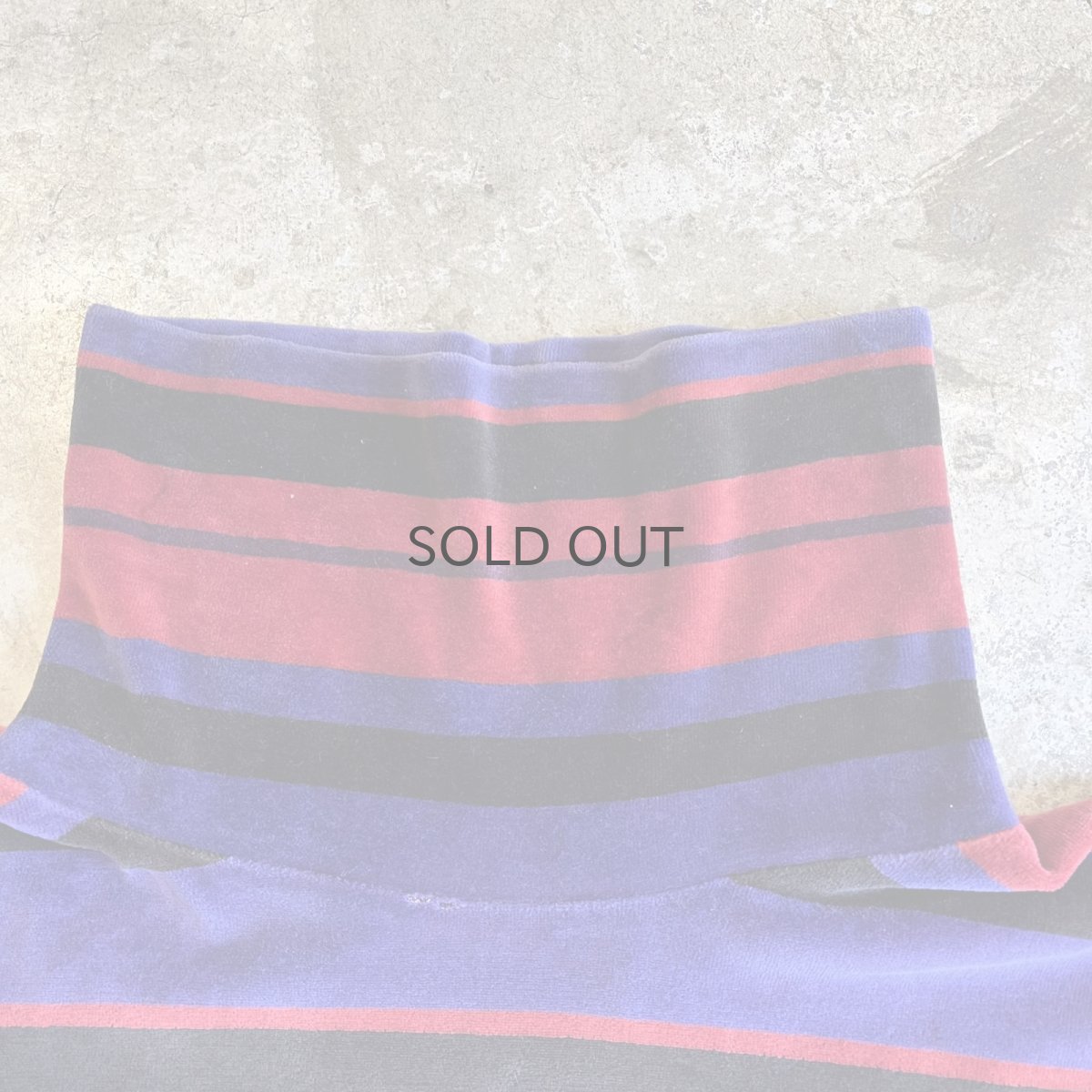 画像9: MULCH BORDER PATTERN VELVET TURTLE L/S TOPS / Ladies L (9)