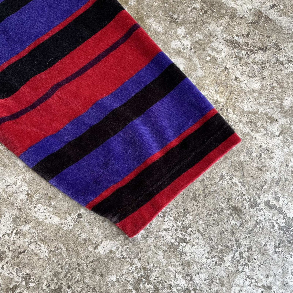 画像6: MULCH BORDER PATTERN VELVET TURTLE L/S TOPS / Ladies L (6)