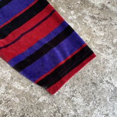 画像6: MULCH BORDER PATTERN VELVET TURTLE L/S TOPS / Ladies L (6)