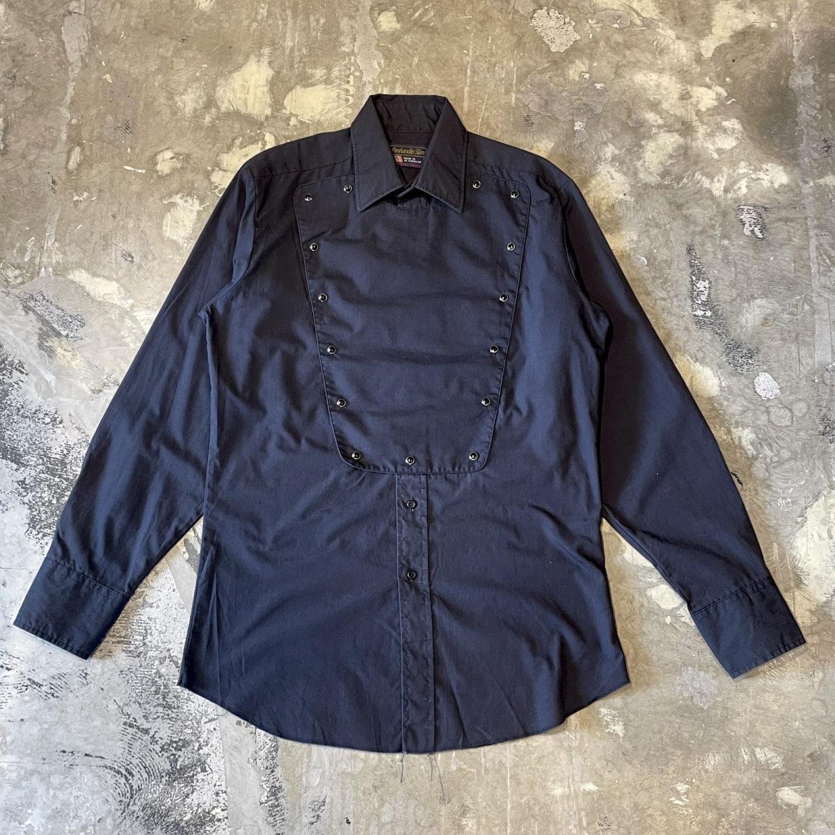 画像1: 90's FRONT SNAP BUTTON FLAP WESTERN L/S SHIRT / Mens M / MADE IN USA (1)