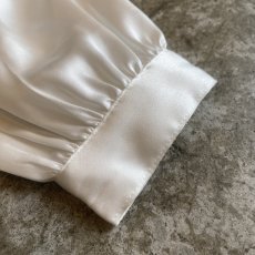 画像8: FLORAL EMBROIDERY PATTERN FRILL DESIGN BLOUSE / Ladies M (8)