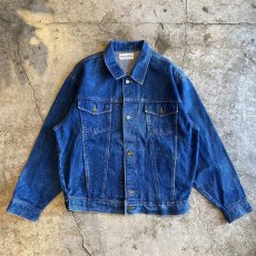 画像1: 4 POCKET DESIGN DENIM JACKET / Ladies L (1)