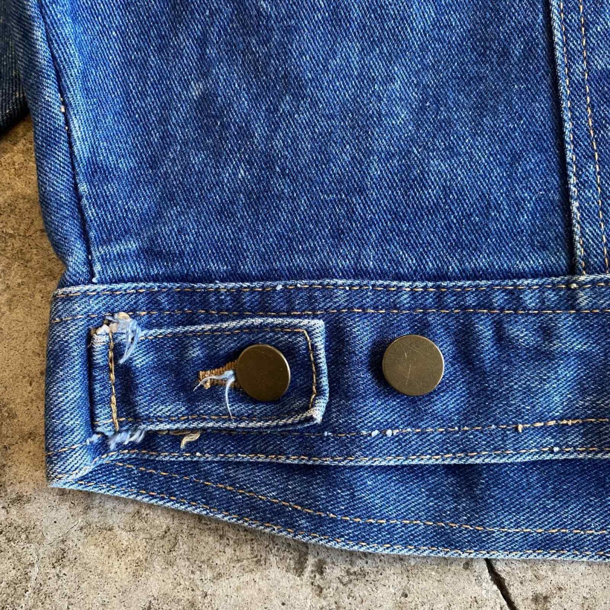 画像10: 4 POCKET DESIGN DENIM JACKET / Ladies L (10)