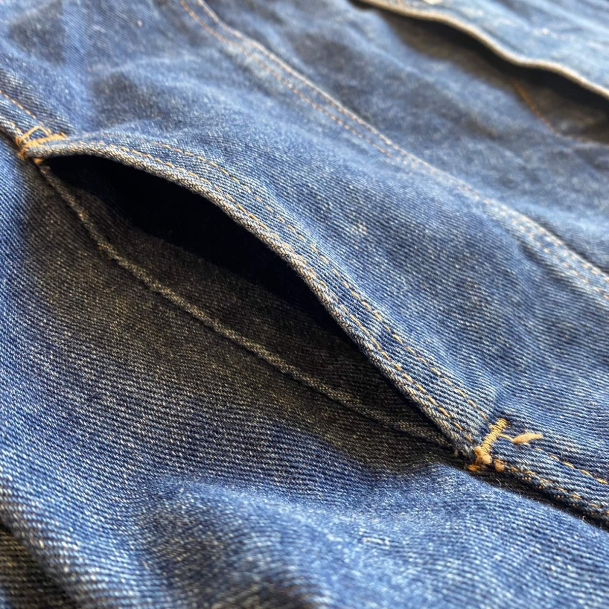 画像8: 4 POCKET DESIGN DENIM JACKET / Ladies L (8)