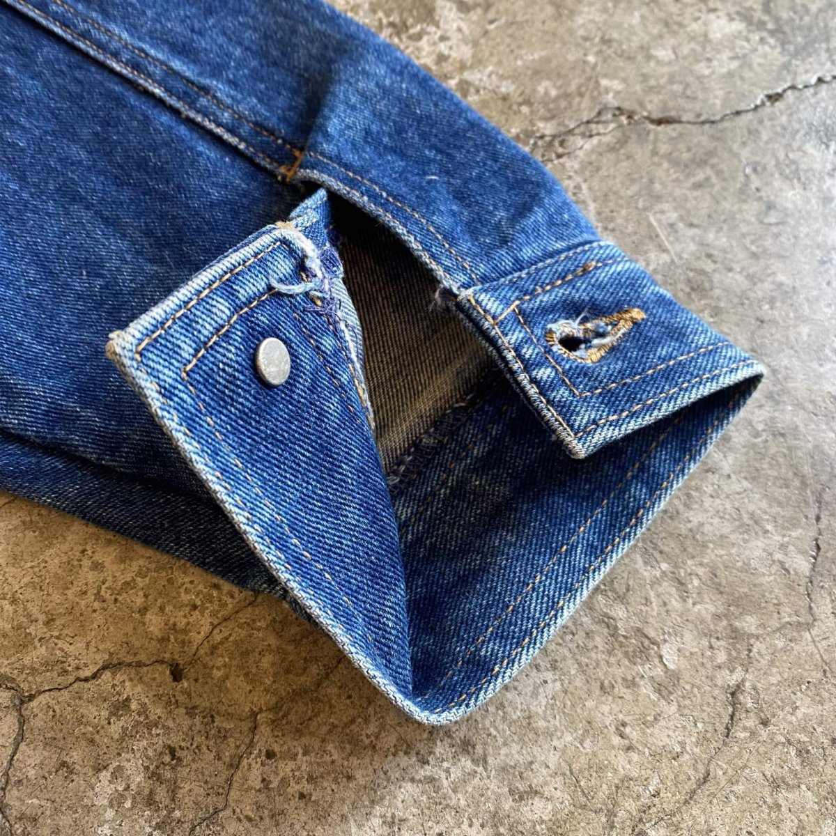 画像9: 4 POCKET DESIGN DENIM JACKET / Ladies L (9)