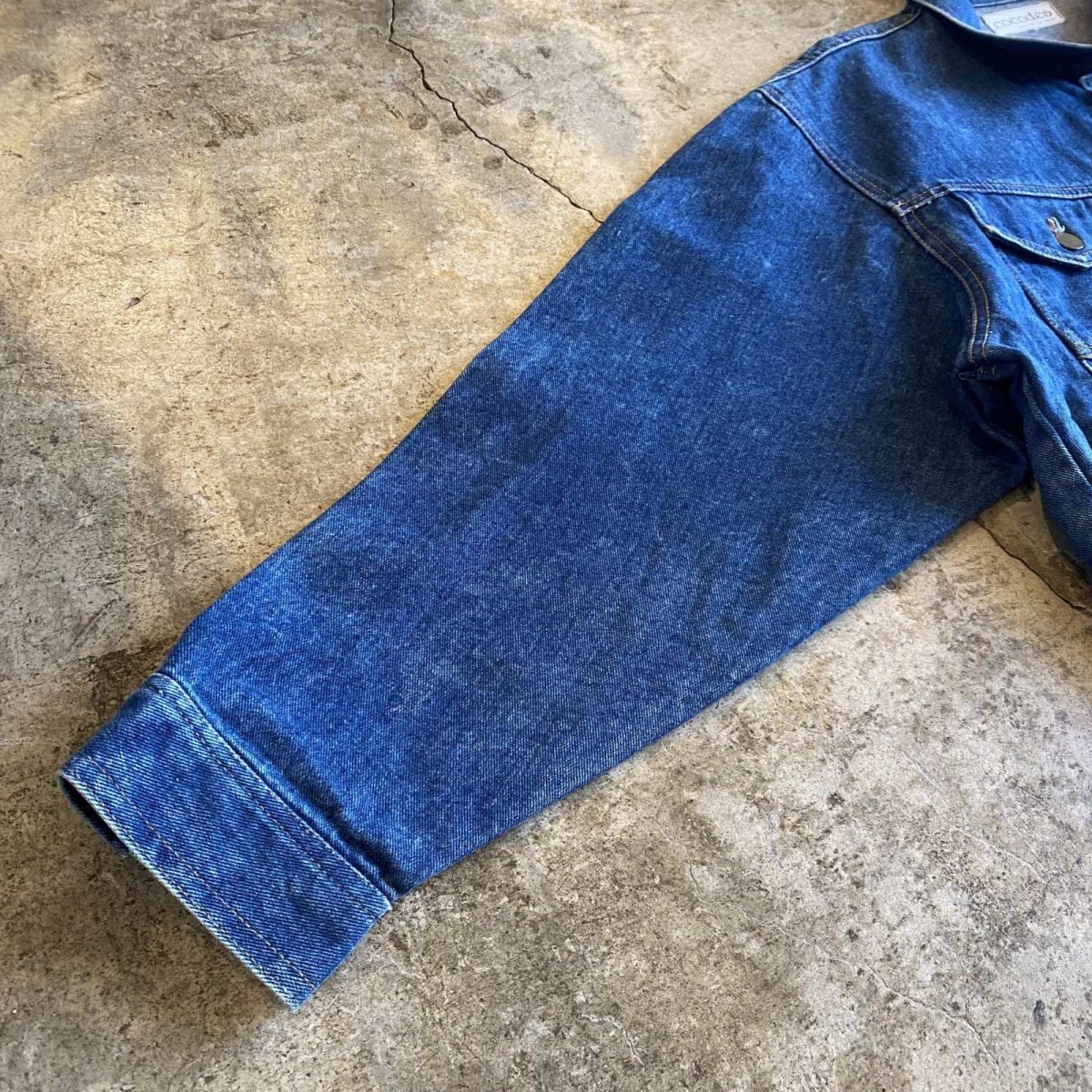 画像5: 4 POCKET DESIGN DENIM JACKET / Ladies L (5)