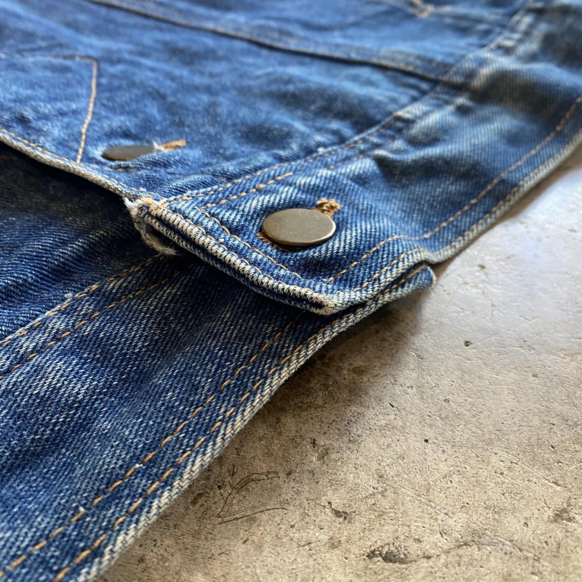 画像12: 4 POCKET DESIGN DENIM JACKET / Ladies L (12)