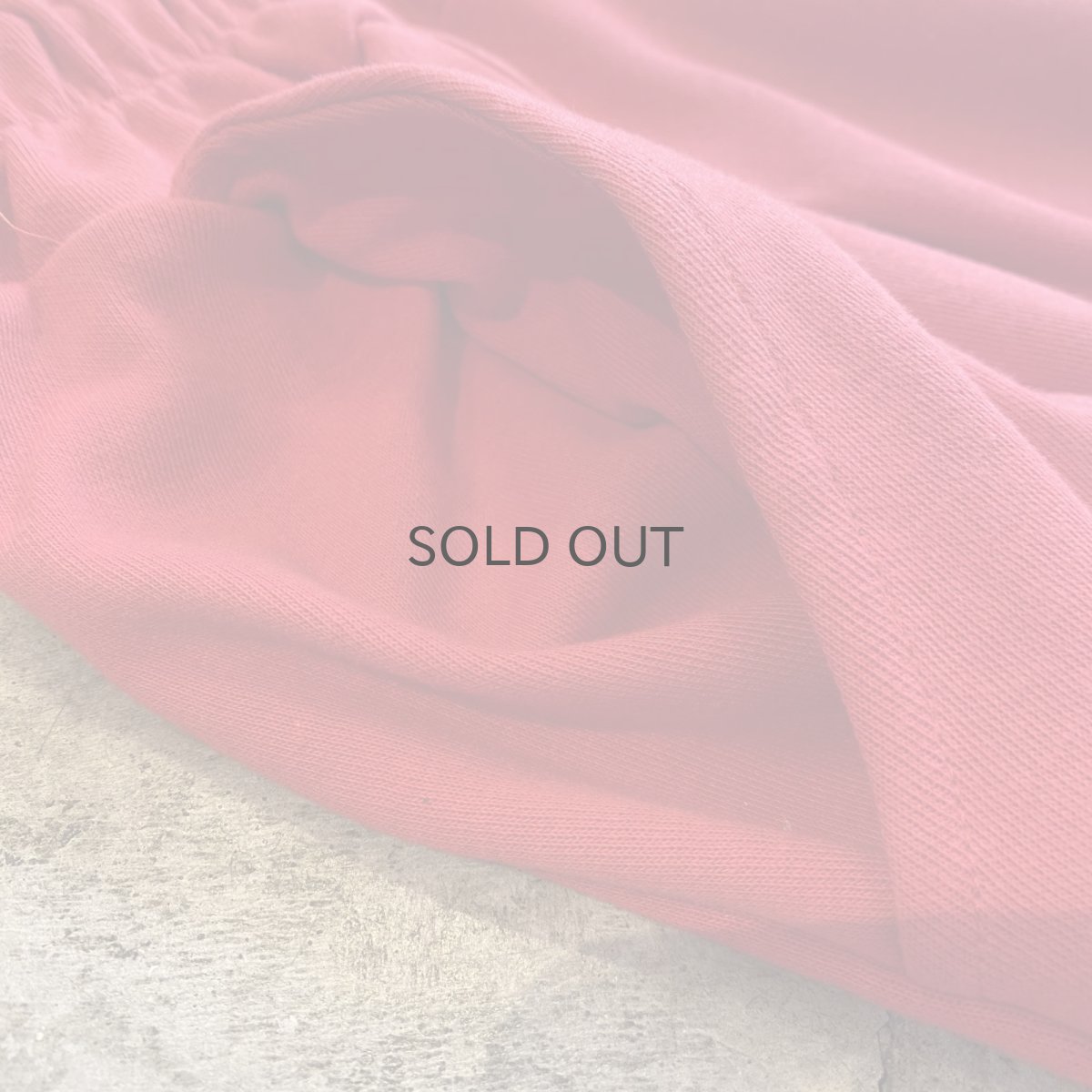 画像5: 【WONDERGROUND】TUCK COLOR WIDE SWEAT PANTS / RED / OS (5)