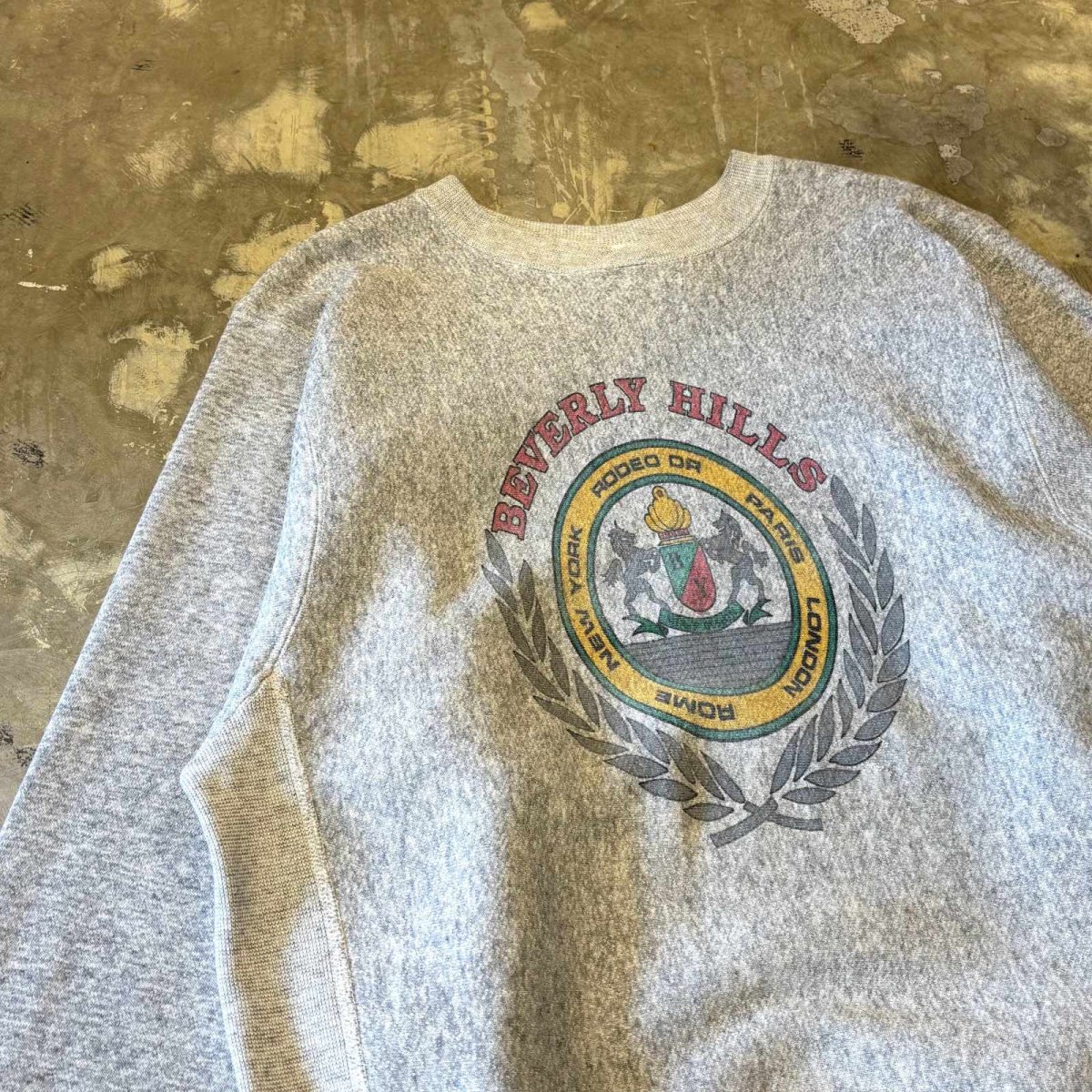 画像3: 90's "BIVERLY HILLS" FRONT EMBLEM PRINTED SWEAT / Mens M(L) / MADE IN USA (3)