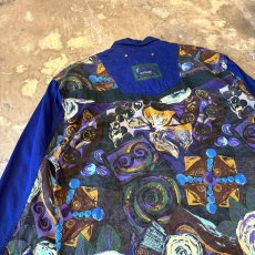 画像9: 90's "MAJOR DANAGE" ART PATTERN SWITCHED L/S SHIRT / Mens XL (9)