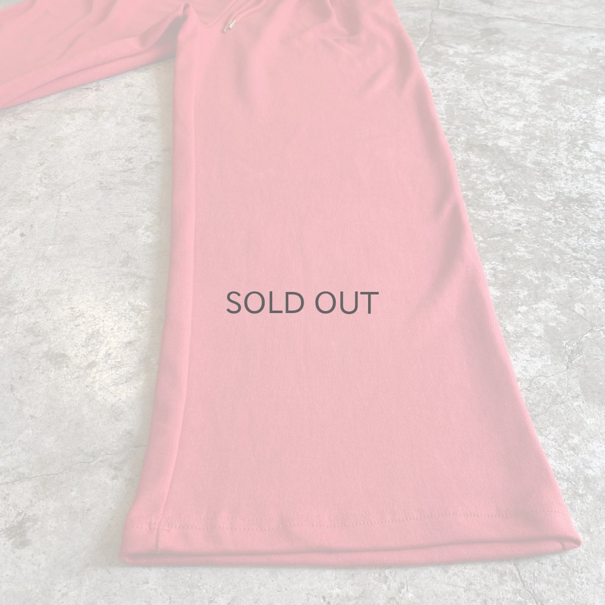 画像7: 【WONDERGROUND】TUCK COLOR WIDE SWEAT PANTS / RED / OS (7)