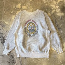 画像1: 90's "BIVERLY HILLS" FRONT EMBLEM PRINTED SWEAT / Mens M(L) / MADE IN USA (1)