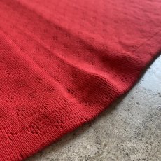 画像10: RED COLOR PUNCHING DESIGN BACK SLIT SKIRT / FREE (10)