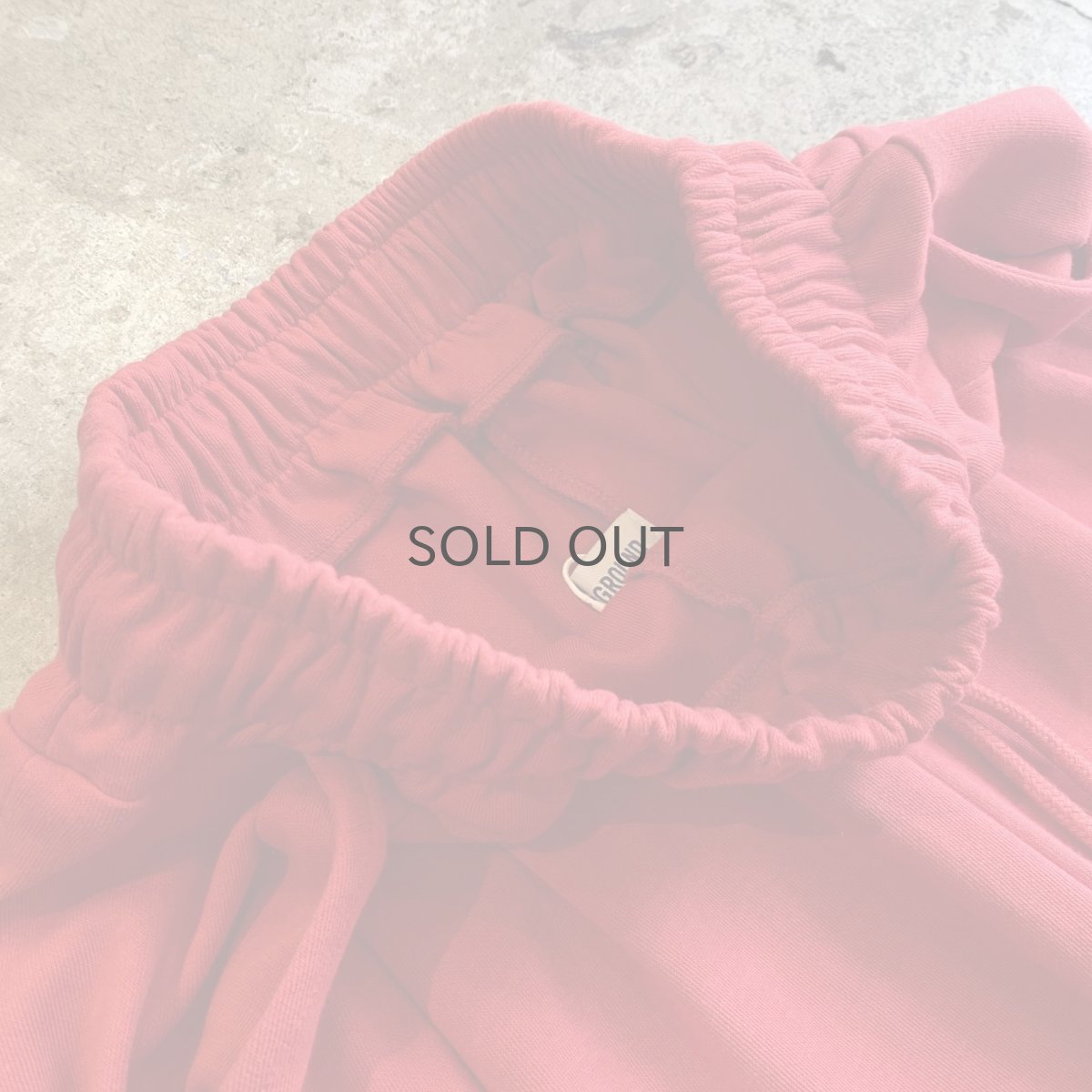 画像6: 【WONDERGROUND】TUCK COLOR WIDE SWEAT PANTS / RED / OS (6)